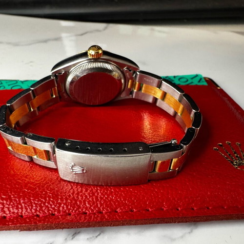 Rolex Datejust 26mm new old stock women's watch with two tone bracelet
