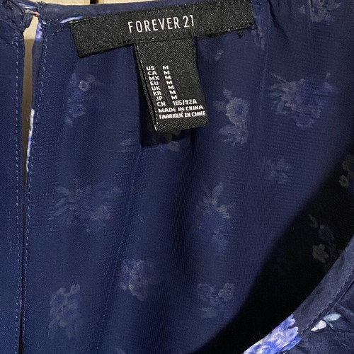 Forever 21 dress like new, blue with flowers