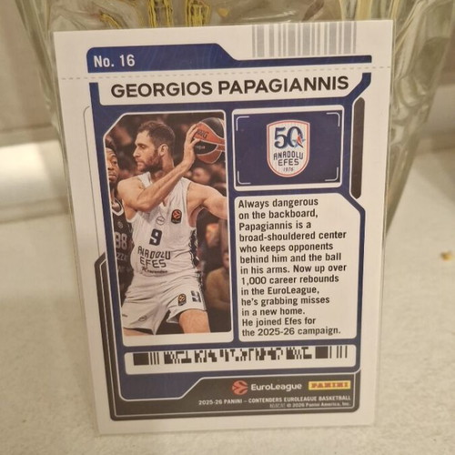 Georgios Papagiannis Panini Euroleague 2026 card