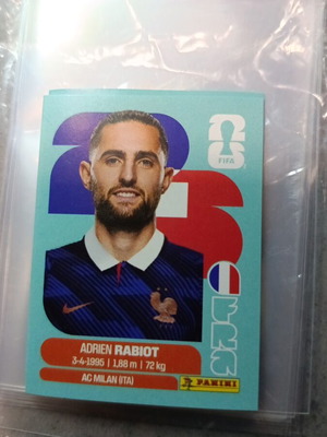 Αυτοκόλλητο Panini FIFA World Cup 2026 Adrien Rabiot FRA 12 σαν καινούργιο