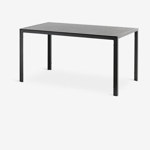 JERSORE Garden Table 80x140 cm Black Like New