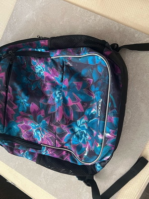 School backpack new, floral design