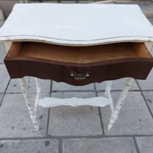 Independent wooden side table like new, dimensions 60x30x80 cm