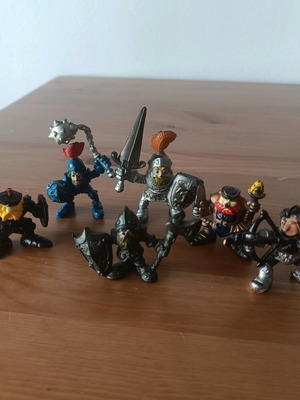 Vintage knight figures used with discolorations
