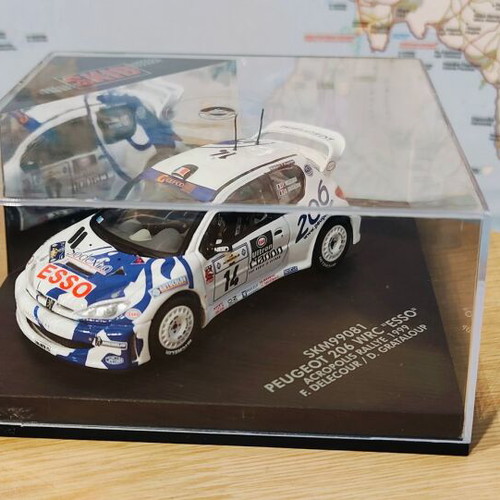 PEUGEOT 206 WRC RALLYE RAC 1999 F. DELECOURT JADI 1:43 de reference
