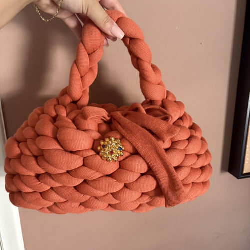 Handmade bag with jewel, like new