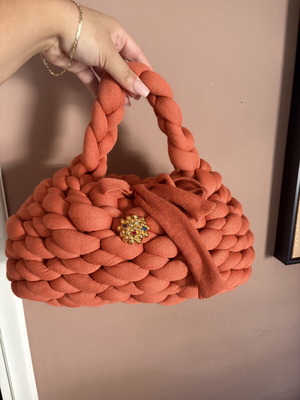 Handmade bag with jewel, like new