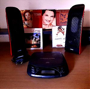 Compact Disc Player /Digital Audio/2 Stereo Speakers/Pioneer Earphones/2 Cds
