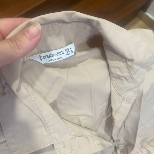 Stradivarius dress like new, beige, size L