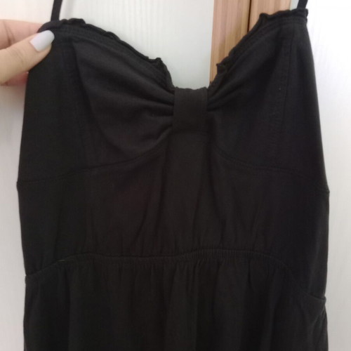 Summer dress black mini Medium Térranova excellent condition