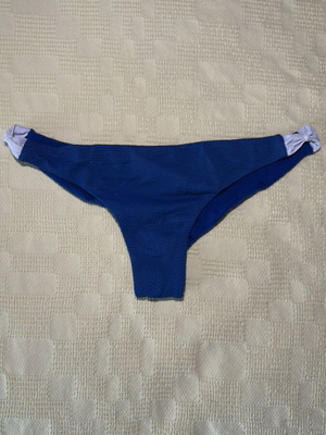Calzedonia κάτω μέρος μαγιό μεταχειρισμένο, μέγεθος small, μπλε, με φιόγκους στο πλάι