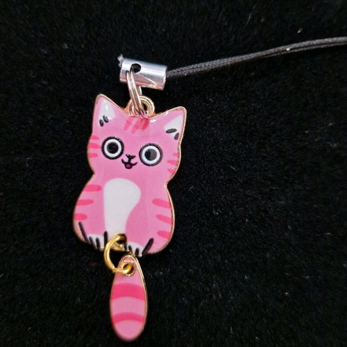 Cat phone charm new with wagging tail
