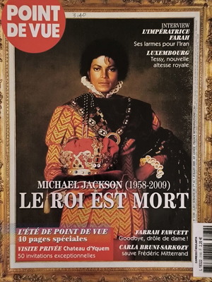 Point de Vue magazine Michael Jackson issue 3180 like new