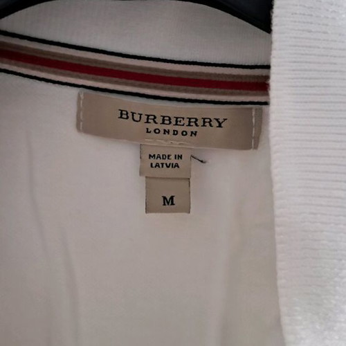 Burberry Short-Sleeve Shirt Medium Size Like New White