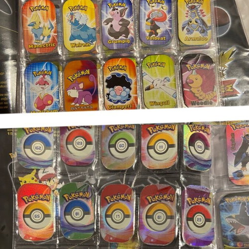 Collectible Pokemon and football tags used