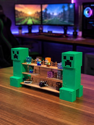 Minecraft Kinder Funko Pop βάση προβολής σαν καινούργιο