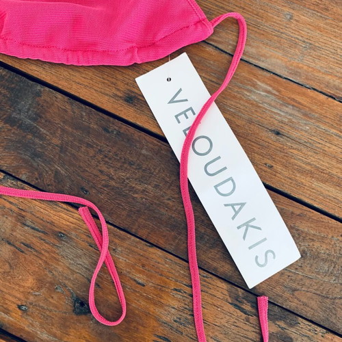 Triangle Bralette Veloudakis new, pink, size small