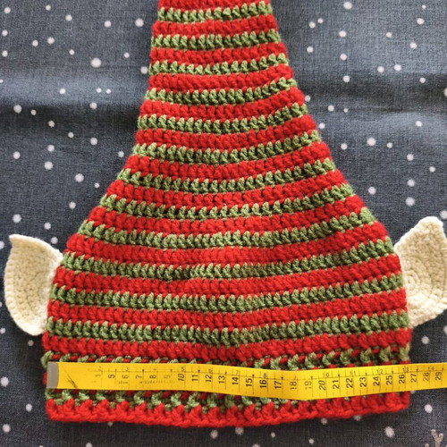 Handmade unisex elf hat new, knitted Christmas style