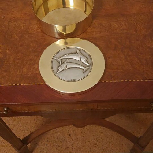Decorative ILIAS LALAOUNIS vintage trinket box like new, 14 cm