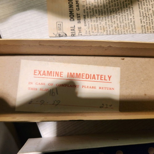 Dominoes Empire Made England collectible like new 1959