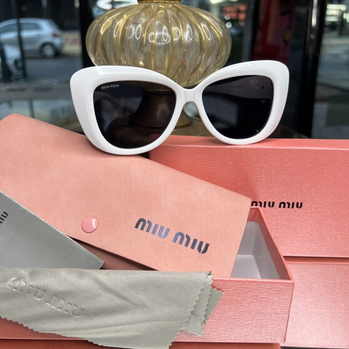 Miu Miu Women's Sunglasses New White
