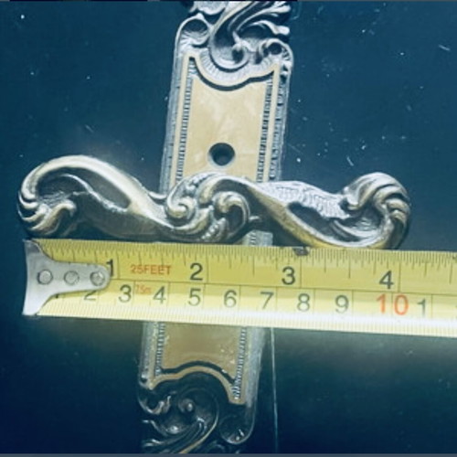 Bronze rotating door handle, 19x10cm