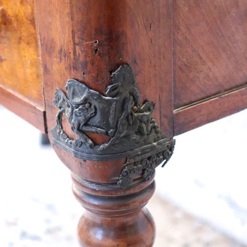 Antique Italian Secretaire Desk 1790–1820, handmade, used