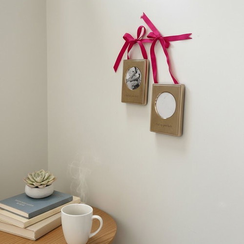 Kate Spade silver photo frames 7x10, set of 2, like new