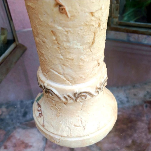 Vase used about 0.25m high with grapes decoration