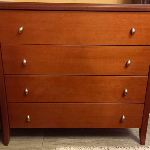 Dresser with mirror and 2 handmade nightstands like new