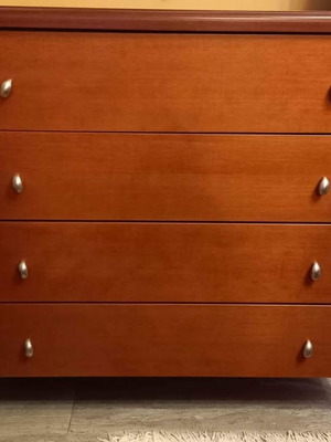 Dresser with mirror and 2 handmade nightstands like new