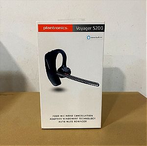 Plantronics Voyager 5200 Earbud Bluetooth Handsfree Ακουστικό Μαύρο Σφραγισμένο