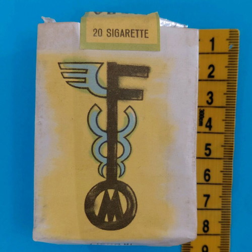Fiera di Milano soft cigarette case used, 1950s