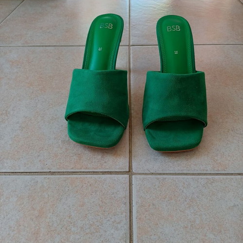 BSB Suede Sandals Size 39 with 7 cm Heel Like New