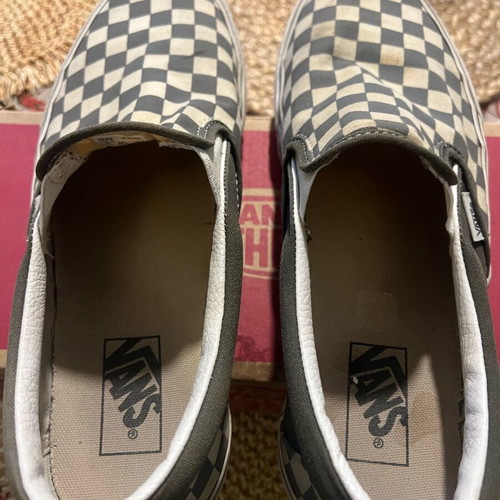 Vans UA Classic Slip-On (Checkerboard) Pewtert size 43 like new