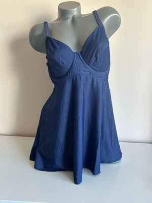 Two-piece swimsuit dress size L, new, blue
