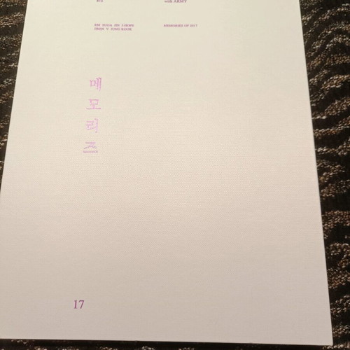 Bts Memories Of 2017 DVD like new, kpop album