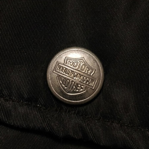 Harley-Davidson motorcycle vest, size M, embossed buttons and embroidery