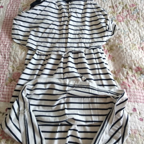Esmara striped dress like new, white and navy blue, size XS
