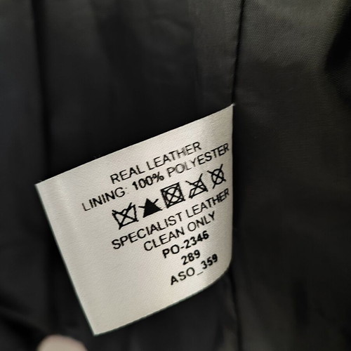 Barney's original leather jacket used, black, size M