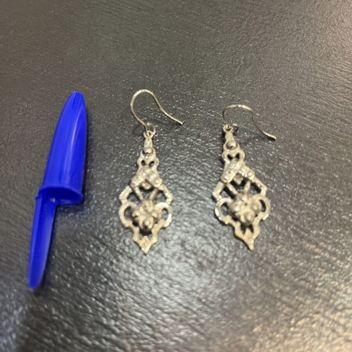 Vintage stainless steel earrings from the 90s like new, silver