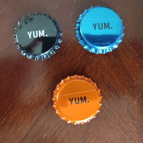 YUM beer bottle caps new, Germany