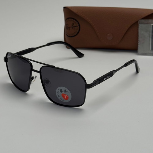 Ray-Ban Navigator sunglasses new, polarized, black and gold