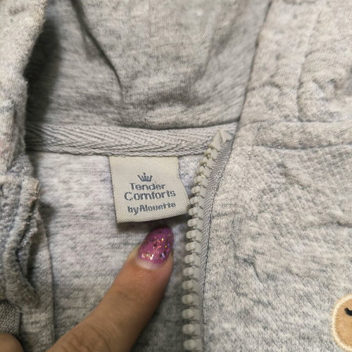 Alouette clothing set like new, 9-12 months, grey with pockets and zipper