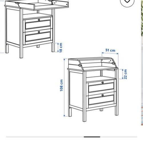 IKEA changing table used