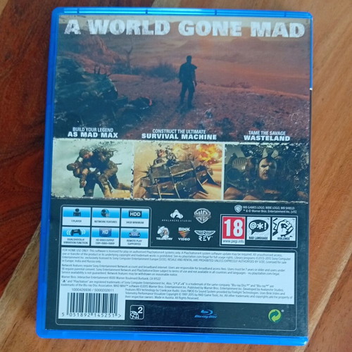 Mad Max 2015 PS4 game used