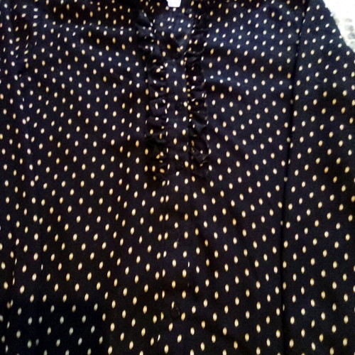 Semi-transparent shirt like new, size XS, black and pink