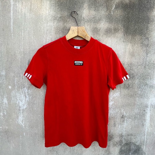 Adidas T-shirt used, size S, red