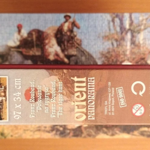 Puzzle Trefl 1000 Tiger Hunt used, completed