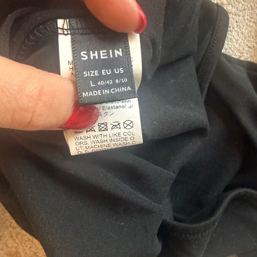 Shein bodysuit black like new, size L